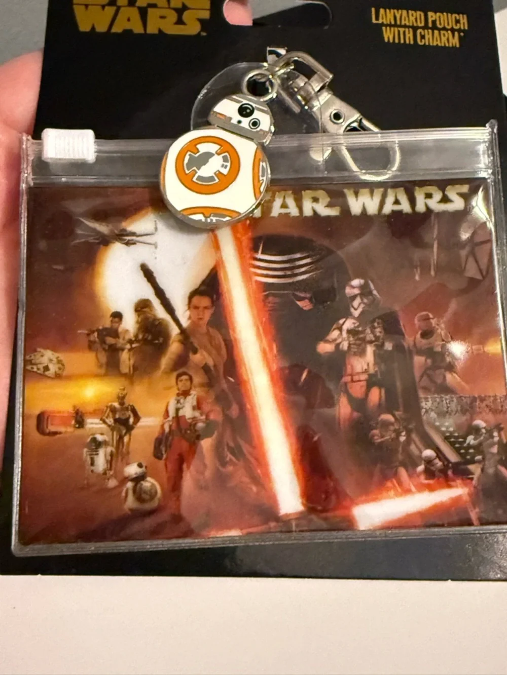 Star Wars BB-8 and R2-D2 Disney Lanyard and Badge Holder New